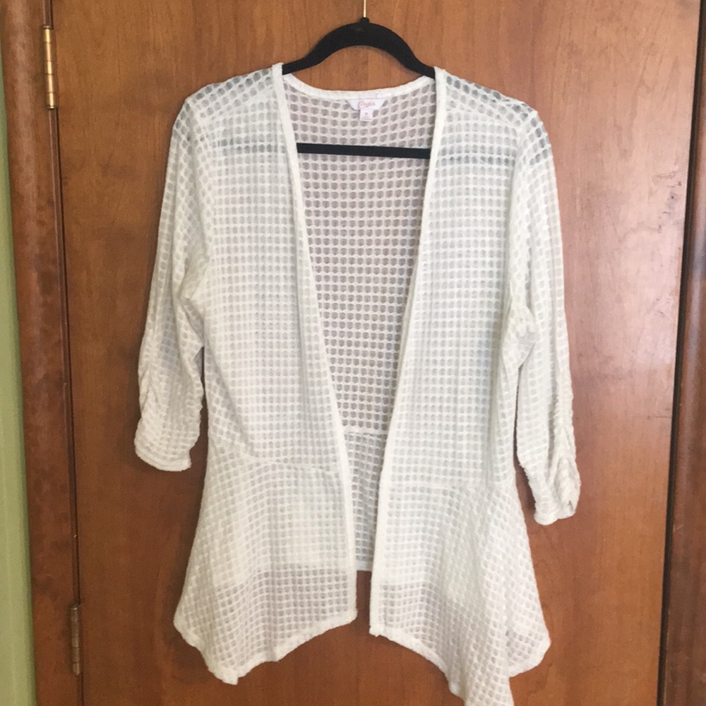 Peplum styles open front cardigan!!
